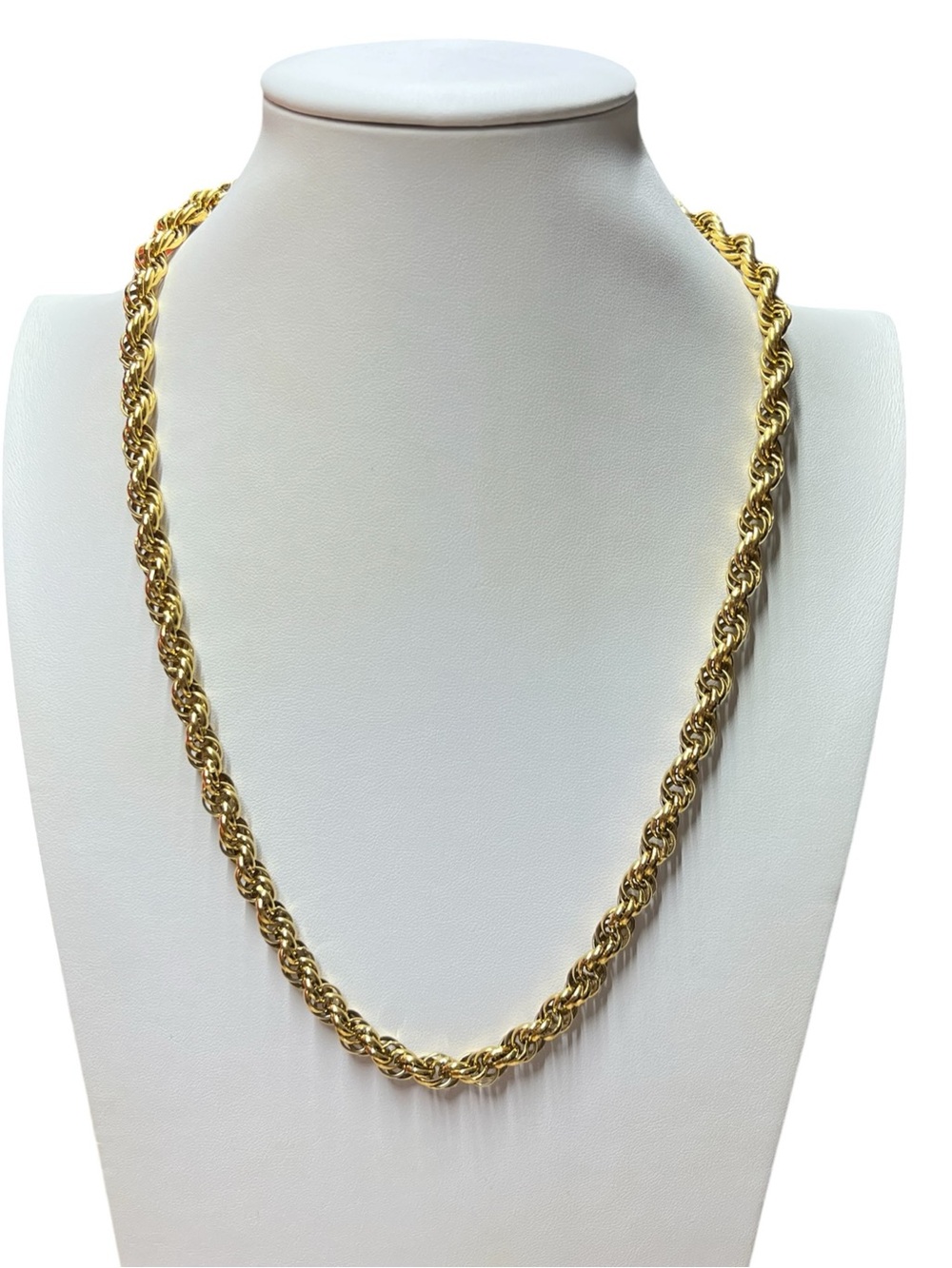 Vintage Sarah Coventry Gold Tone Rope Chain 23”